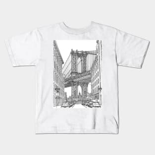 Manhttan Bridge Kids T-Shirt